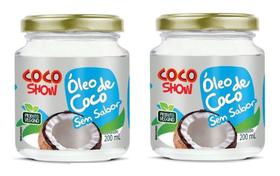 Kit 2uni Óleo de Coco sem sabor Coco Show 200ml - Copra