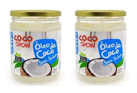 Kit 2uni Óleo de Coco sem sabor Coco Show 500ml - Copra