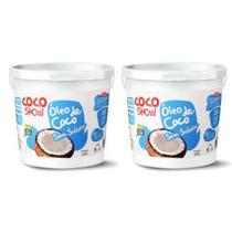 Kit 2uni Óleo de Coco (sem sabor) Coco Show Balde 2,8 Litros - Copra Kit 2uni Óleo de Coco (sem sabor) Coco Show Balde 2,8 Litros - Copra