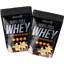 Kit 2x 100% Pure Whey Isolado Concentrado Zero Açúcar 900g
