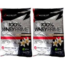 Kit 2X 100% Whey Prime - 900g Refil Baunilha - BodyAction