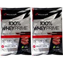 Kit 2X 100% Whey Prime - 900g Refil Chocolate - BodyAction