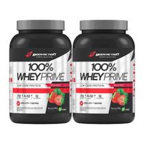 Kit 2X 100% Whey Prime Concentrado - 900g Morango - BodyAction