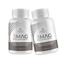 Kit 2x - 3MAG - Pool de Magnésio 60 cápsulas - Central Nutrition