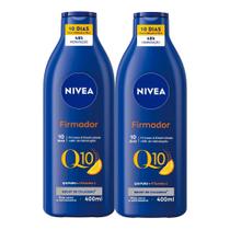 Kit 2X 400ml Loção Hidratante Nivea Firmador Q10 + Vitamina C Pele Seca a Extrasseca