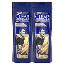 Kit 2X 400ml Shampoo Anticaspa Clear Sports Men Limpeza Profunda
