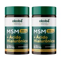 Kit 2x Ácido Hialurônico + Msm Optimal 30 Cápsulas Ekobé Kit 2x Ácido Hialurônico + Msm Optimal 30 Cápsulas Ekobé