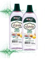 Kit 2x Adoçante Stevia 100ml 100% Natural zero amargor