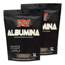 Kit 2x albumina 1kg (total 2kg) - x-lab - top sabores (chocolate com leite condensado)