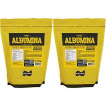 Kit 2x Albumina Naturovos 1kg Sabor Natural