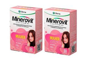 Kit 2x Alimentar Minerovit Mulher Com 60 Cáp - Cifarma