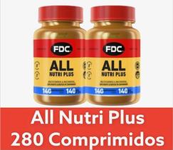 Kit 2x All Nutri Plus Polivitamínico Importado 140 Comp Fdc Kit 2x All Nutri Plus Polivitamínico Importado 140 Comp Fdc