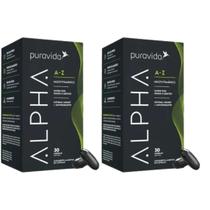 Kit 2x Alpha Az Pura Vida Multivitamínico Premium 30 Cáps