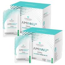 Kit 2x Aminnu 30 Sachês de 10g Sabor Limão Central Kit 2x Aminnu 30 Sachês de 10g Sabor Limão Central