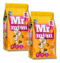 Kit 2x areia mr miau 12kg