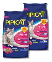 Kit 2x areia pipicat floral 12kg Kit 2x areia pipicat floral 12kg