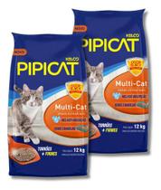 Kit 2x areia pipicat multicat 12kg