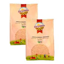 Kit 2X: Arroz Agulhinha Integral Orgânico Biorgânica 2Kg