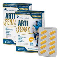 Kit 2x ARTIFENAX (NEM + Colágeno + Vitaminas) 30 Capsulas Cada - Edição Limitada - Flora Nativa
