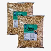 Kit 2X: Aveia Em Flocos Grossos Sem Glúten Leve Croc 1Kg