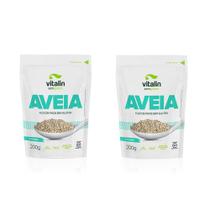 Kit 2X Aveia Flocos Finos sem glúten 200g - Vitalin