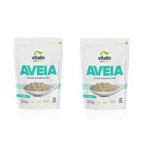 Kit 2X Aveia Flocos Finos Sem Glúten 200G - Vitalin