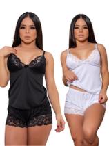 KIT 2x Baby Doll Sexy Com Detalhes Em Renda Sedução KIT 2x Baby Doll Sexy Com Detalhes Em Renda Sedução