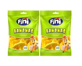 Kit 2x Bala Fini De Gelatina Bananas Pacote 90g - Cimed