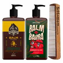 Kit 2x Balm Barba Lemon Guaraná e Pente Duplo Don Alcides Kit 2x Balm Barba Lemon Guaraná e Pente Duplo Don Alcides