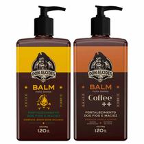 Kit 2x Balm Lemon Bone e Coffee Para Barba 120g Don Alcides