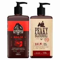 Kit 2x Balm Para Barba Negra e Peaky Blinders Don Alcides