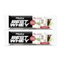 Kit 2X Barra Proteica Best Whey - 1 Barra 30g Original - Atlhetica Nutrition Kit 2X Barra Proteica Best Whey - 1 Barra 30g Original - Atlhetica Nutrition