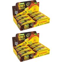 Kit 2X Barra Whey Grego Bar - 12 Unidades de 40g Dulce de Leche Havanna e Limão Siciliano - Nutrata Kit 2X Barra Whey Grego Bar - 12 Unidades de 40g Dulce de Leche Havanna e Limão Siciliano - Nutrata