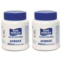 Kit 2x Base Acrílica Artesanato 250ml Acrilex Madeira MDF Kit 2x Base Acrílica Artesanato 250ml Acrilex Madeira MDF