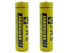 Kit 2X Bateria Mega Forte 18650 4,2V 15800Mah Jws Até 11H - Jws- Kit 2X Bateria Mega Forte 18650 4,2V 15800Mah Jws Até 11H - Jws-