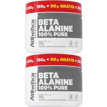 Kit 2X Beta-Alanine 100% Pure - 150g + 50g Grátis Sem Sabor - Atlhetica Nutrition Kit 2X Beta-Alanine 100% Pure - 150g + 50g Grátis Sem Sabor - Atlhetica Nutrition