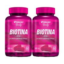 Kit 2X Biotina 45mcg - 60 Cápsulas - Herbamed Kit 2X Biotina 45mcg - 60 Cápsulas - Herbamed