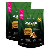 Kit 2X: Biscoito Leve Vitta Protein Parmesão Leve Croc 90G