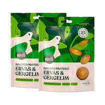 Kit 2X: Biscoito Proteico Ervas E Gergelim Brô 40G