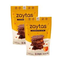 Kit 2X: Biscoito Zaytas Caramelo Sem Glúten Zaya 80g