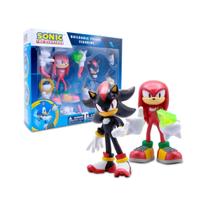 Kit 2x Boneco Sonic the Hedgehog Montável Shadow e Knuckles Kit 2x Boneco Sonic the Hedgehog Montável Shadow e Knuckles