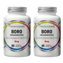 KIT 2X Boro Decahidratado 8mg 60 cápsulas - Flora Nativa