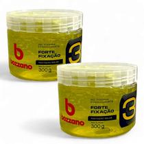 Kit 2x Bozzano Gel Condicionante - Fixação Forte Fator 3 com Proteção Solar 300g