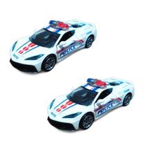 Kit 2x Brinquedo carrinho policial de propulsão - AP TOYS Kit 2x Brinquedo carrinho policial de propulsão - AP TOYS