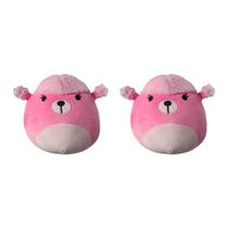 Kit 2x Brinquedos Pelúcia Poodle Rosa - Ty Rara