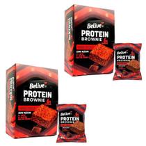 Kit 2X Brownie Protein Zero Açúcar Double Chocolate- Belive Kit 2X Brownie Protein Zero Açúcar Double Chocolate- Belive