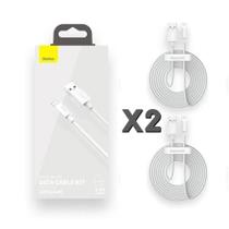 Kit 2x Cabos Usb Dados 1.5m Baseus 2.4a Para i Phone X 11 12 13 14