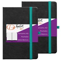 Kit 2x Caderneta Collection 14x21cm 80 Fls Pautadas Preto e Azul Kit 2x Caderneta Collection 14x21cm 80 Fls Pautadas Preto e Azul