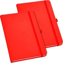 Kit 2x Caderneta de Anotações 9x14cm 80 Fls Sem Pauta Vermelho Kit 2x Caderneta de Anotações 9x14cm 80 Fls Sem Pauta Vermelho