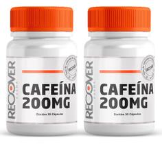 Kit 2x Cafeína 200mg 30 Cápsulas Recover Farma